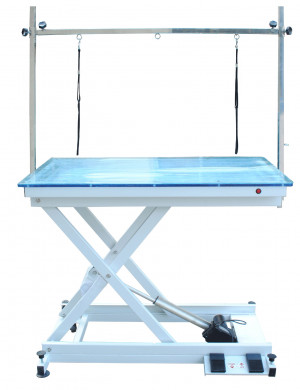 BLOVI CRYSTAL ELECTRO LIGHT grūminga galds 110x60cm H32-102cm