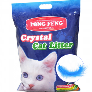 Long Feng silikona smiltis kaķu tualetēm bez smaržas Natural 10L