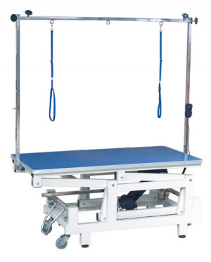 Blovi Magnum grūminga galds ar elektrisko liftu, Zils, 120x65cm