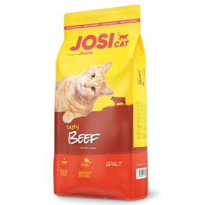 Josera JosiCat Tasty Beef sausā barība kaķiem ar liellopu gaļu 18kg