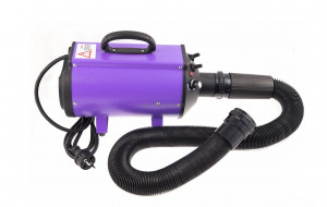 Blovi DoubleBlaster kompresors fēns suņiem grūmingam ar mainīgu gaisa plūsmas kontroli, Violets, 2200W