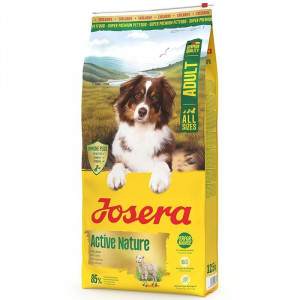 JOSERA ACTIVE NATURE sausā barība suņiem Putnu gaļa, jērs 12.5kg