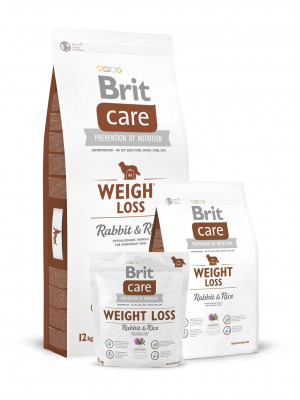 Brit Care Weight Loss Rabbit & Rice sausā barība suņiem Trusis, rīsi 12kg