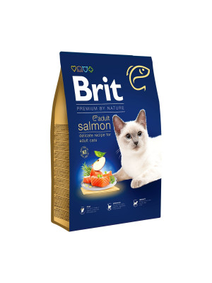 Brit Premium Cat Adult Salmon sausā barība pieaugušiem kaķiem Lasis 1.5kg