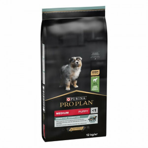 Pro Plan PUPPY Medium Sensitive Digestion sausā kucēnu barība Jērs 12kg