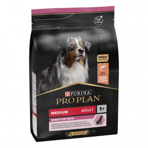 Pro Plan DOG Medium Sensitive Skin sausā suņu barība Lasis 3kg