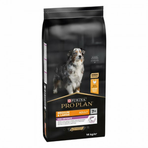 Pro Plan DOG Medium Large Adult 7+ sausā suņu barība Vista 14kg