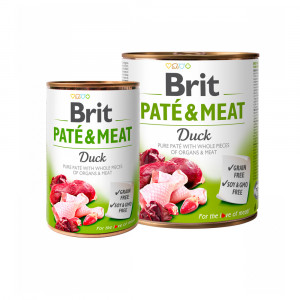 Brit Care Pate Meat Duck konservi suņiem Pīle, vista 400g
