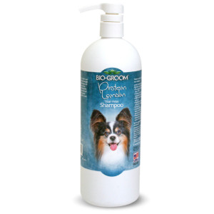 Bio Groom Protein Lanolin šampūns bez asarām un sulfātiem suņiem uz kokosriekstu eļļas bāzes 946ml