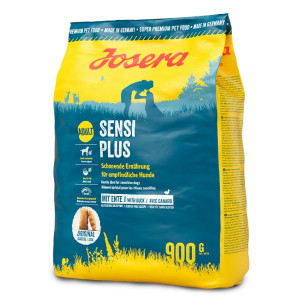 Josera SensiPlus sausā barība jūtīgiem suņiem ar pīli un rīsiem 900g