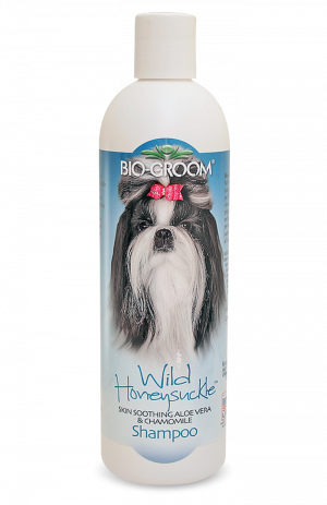 Bio Groom Wild Honeysuckle ādas nomierinošs šampūns suņiem ar alveju kumelītēm 355ml