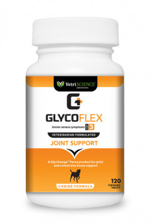 GLYCOFLEX ® Plus III papildbarība suņiem Glikozamīns, hondroitīns ar pretiekaisuma un pretsāpju vielām 120tab