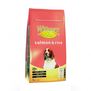 WILLOWY GOLD DOG SALMON sausā barība suņiem Lasis, rīsi 10kg