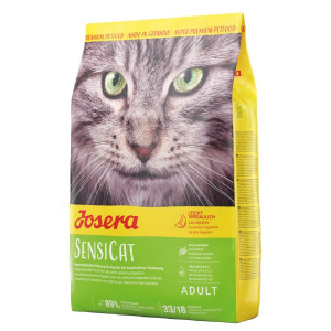 Josera SensiCat sausā barība jūtīgiem kaķiem ar putnu gaļu un rīsiem 400g