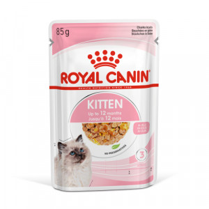 Royal Canin FHN KITTEN INSTINCTIVE JELLY kaķu konservi želējā 85g x12