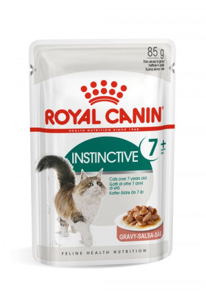 Royal Canin FHN INSTINCTIVE +7 GRAVY kaķu konservi mērcē 85g x12