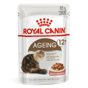 Royal Canin FHN AGEING+12 GRAVY kaķu konservi mērcē 85g x12
