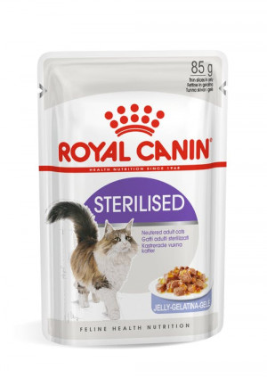 Royal Canin FHN STERILISED JELLY kaķu konservi želejā 85g x12