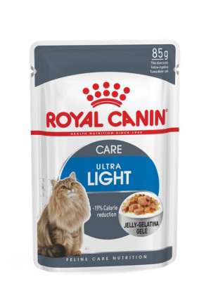Royal Canin FHN ULTRA LIGHT JELLY kaķu konservi želējā 85g x12
