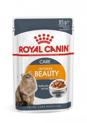 Royal Canin FHN INTENSE BEAUTY GRAVY kaķu konservi mērcē 85g x12