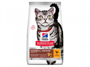 HILLS Cat Adult Hairball Indoor sausā kaķu barība 10kg