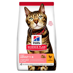 HILLS Cat Adult Light sausā kaķu barība Vista 10kg