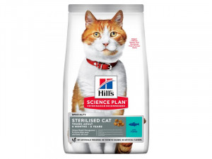 HILLS Cat Sterilised sausā kaķu barība Tuncis 1.5kg