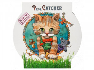 Prof. Catcher Kitten kaķu zāle komplekts ar paplāti zāles diedzēšanai kaķēniem