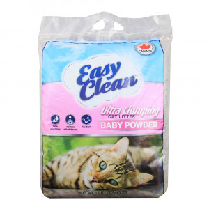 Easy Clean Canada Baby Powder cementējošās smiltis kaķu tualetēm 15kg