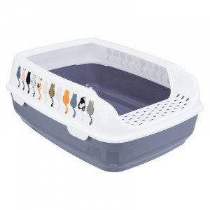 TRIXIE DELIO kaķu tualete ar apmalēm Cats 35x20x48 cm