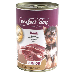 Perfect Dog Junior Lamb konservi kucēniem Jērs 400g