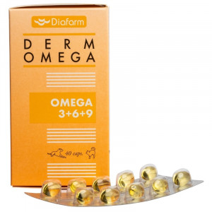 DIAFARM OMEGA 3+6+9 CPS papildbarība suņiem, kaķiem Omega taukskābes N40