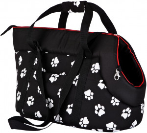 Hobbydog soma suņu pārvadāšanai Black Paws S 20x36x22cm