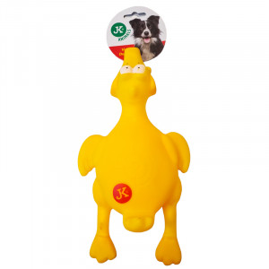 JK suņu rotaļlieta Vinila pīle ar pīkstuli 25cm