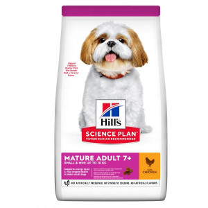 HILLS Dog Mini Mature 7+ sausā barība mazo šķirņu suņiem Vista 300g