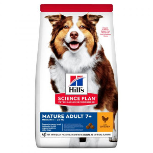 HILLS Dog Medium Mature 7+ sausā barība vidējiem suņiem Vista 2.5kg