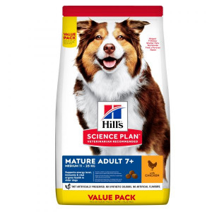 HILLS Dog Medium Mature 7+ sausā barība vidējiem suņiem Vista 18kg