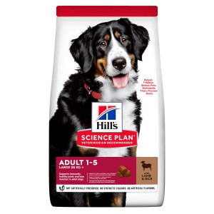 HILLS Dog Large Breed Adult sausā barība lielo šķirņu suņiem Jērs, rīsi 14kg