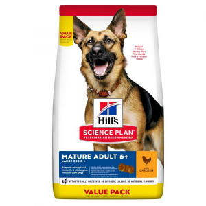 HILLS Dog Large Breed Mature 6+ sausā barība lielo šķirņu suņiem Vista 18kg