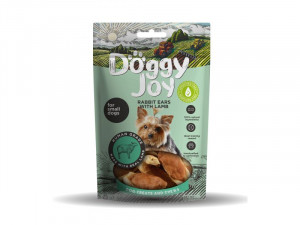 DOGGY JOY gardums maziem suņiem Trušu ausis ar jēru 55g