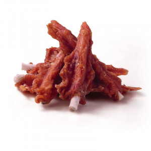 DOGGY JOY gardums suņiem Pīles fileja uz nūjiņas 90g