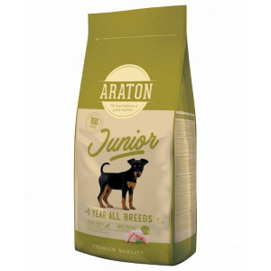 Araton Dog JUNIOR sausā suņu barība Vista 15kg (D.T.30.04.2024.)