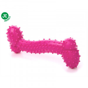 JK suņu rotaļlieta TPR KAULS SMALL DOG PINK 10cm