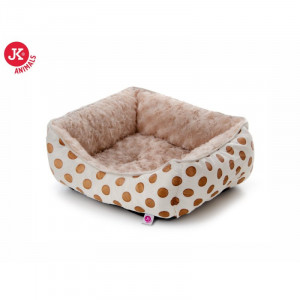 JK suņu guļvieta BROWN DOTS M 56x46x17 cm