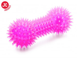 JK suņu rotaļlieta Hantele TPR Pink 15cm