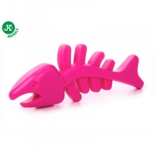 JK suņu rotaļlieta TPR FISH SMALL DOG PINK 12cm