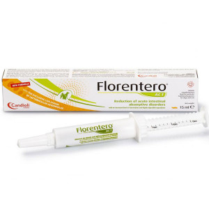 Florentero Probiotikas, prebiotikas saturoša papildbarība suņiem un kaķiem Pasta 15ml