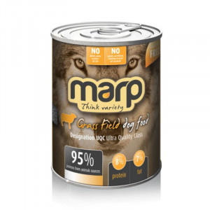 MARP DOG THINK VARIETY GRASS FIELD konservi suņiem Tītars, bifelis, jērs 400g