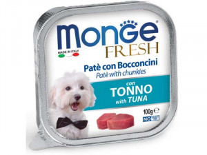 Monge Dog Fresh suņu konservi pastēte Tuncis 100g
