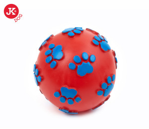 JK suņu rotaļlieta Bumba vinila ar skaņu Paws 11cm